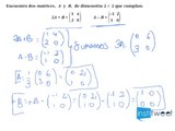 Ejemplo resuelto. Ecuaciones con matrices