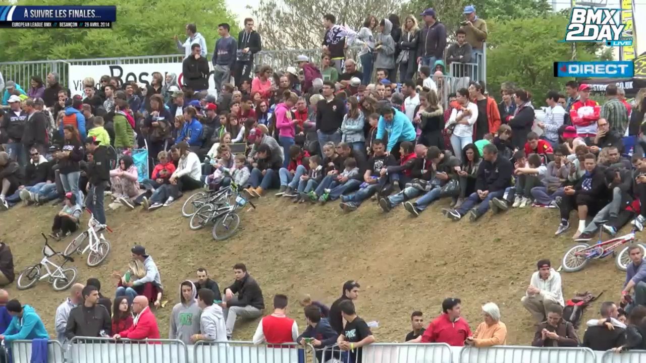 REPLAY EUROPEAN LEAGUE BMX 2014 BESANÇON DES 1/4 AUX FINALES CHAMPIONNAT ROUND 3