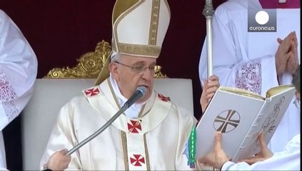 History in St. Peters Square as John XIII and John Paul II are proclaimed saints