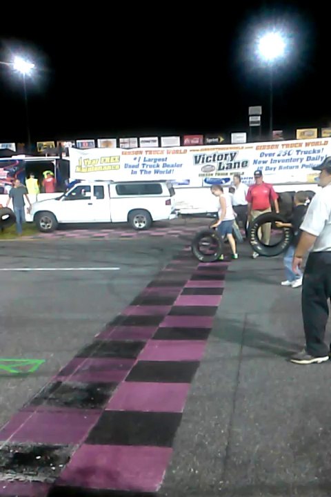 Tire races at New Smyrna Speedway