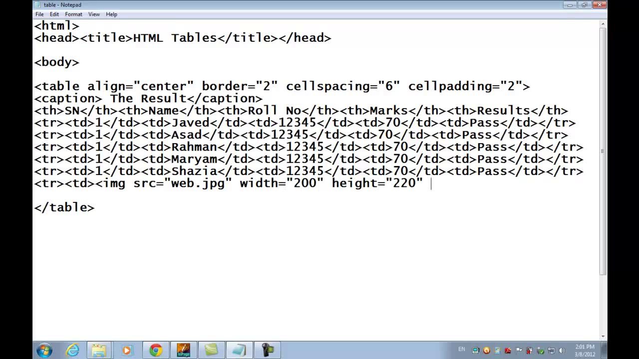 HTML in Urdu Part 5