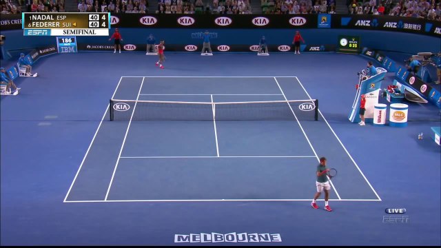 Australian Open 2014 1/2 Final - Rafael Nadal vs Roger Federer