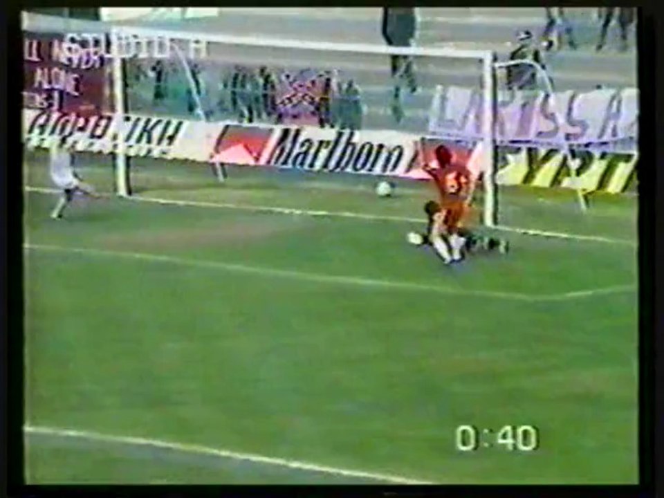 24η  Ολυμπιακός Βόλου-ΑΕΛ 2-2 1988-89 Στιγμιότυπα