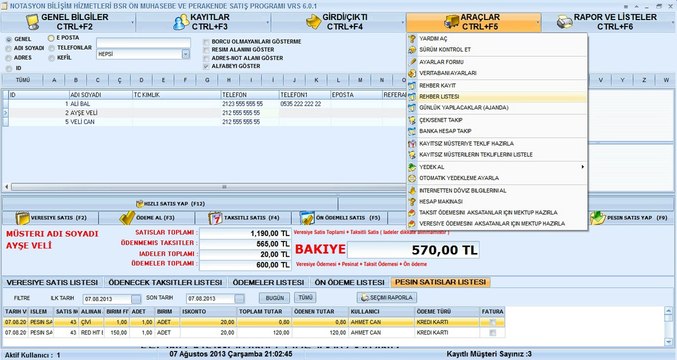 BSR Ön Muhasebe Programı - Teklif -