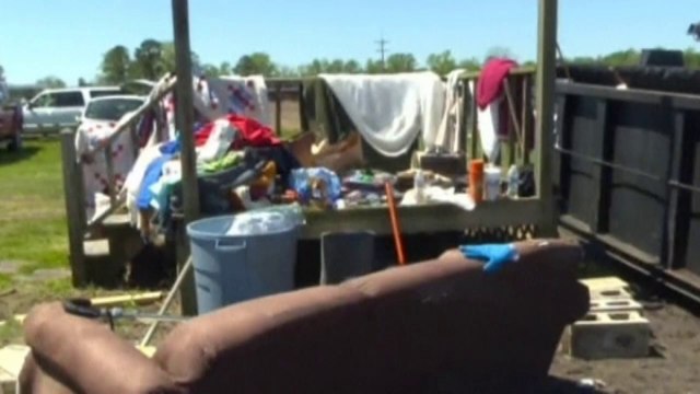 Aerial footage shows extent of damage of US storms