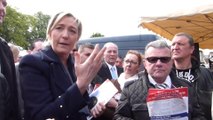 25 avril 2014... Marine Le Pen donne son avis sur le traité transtlantique et sur le 1er congrés dissident européen  à Bruxelles ce 4 mai 2014