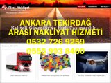 Ankara Tekirdağ Arası Nakliye,(0532-7269259),Parsiyel Nakliyat,Parça Eşya,Yük Taşıma,Ambar Firmaları