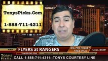 New York Rangers vs. Philadelphia Flyers Game 5 Odds Pick Prediction Playoff Preview 4-27-2014