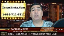 NBA Game 4 Pick Prediction Brooklyn Nets vs. Toronto Raptors Odds Playoff Preview 4-27-2014