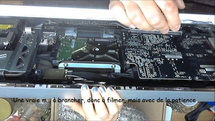 iMac 2009 27 pouces remontage branchement de l'écran