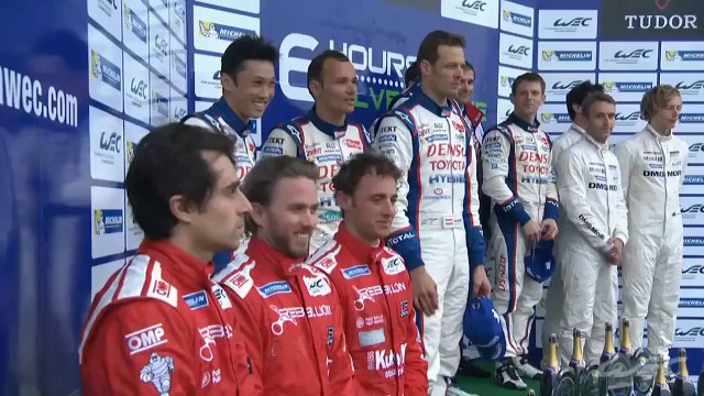 FIA WEC 2014: Podium celebrations (6 hours of Silverstone)