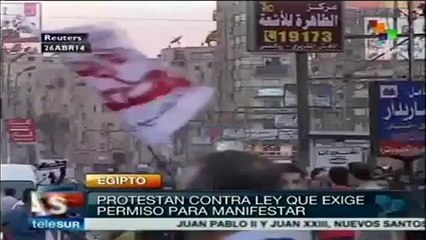 Marchan egipcios para exigir su derecho a la libre manifestación