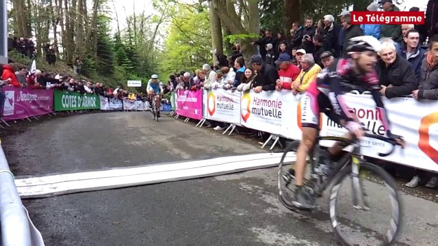Tour de Bretagne cycliste. L'arrivée de la troisième étape à Jugon-les-Lacs
