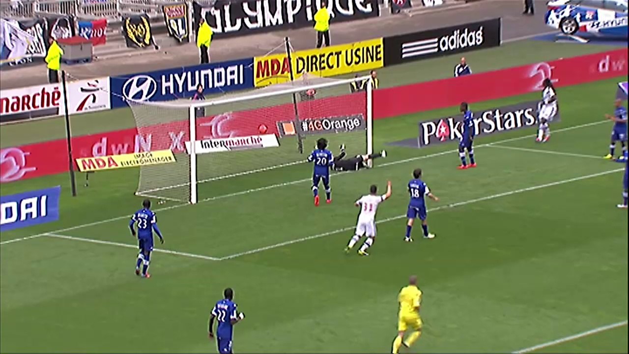 But Bafetimbi GOMIS (14ème) - Olympique Lyonnais - SC Bastia - (4-1) - 27/04/14 - (OL-SCB)