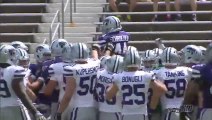 K-State Football  against cancer. So cute little player!