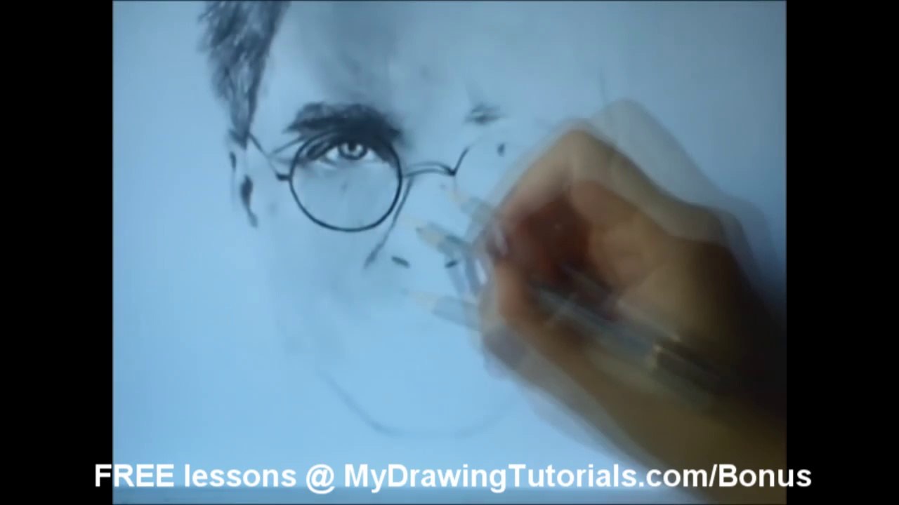Harry Potter Portrait Speed Drawing - Realistic Portrait