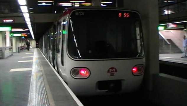 MPL75 : Départ de la station Brotteaux sur la ligne B du métro de Lyon
