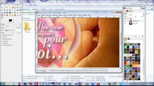 Mon film Réalisation d'une photo montage simple avec Gimp 2.6