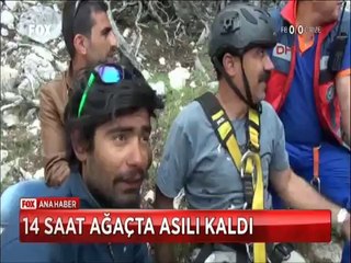 Paraşütçüleri ağaçlardan topladılar