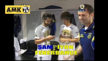 Şampiyonluğu soyunma odasında böyle kutladılar