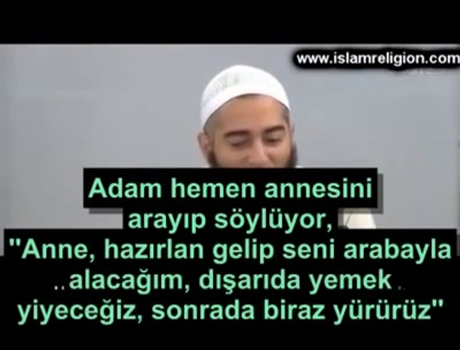 ANNENİ YEMEĞE GÖTÜR; İbretlik güzel bir video..