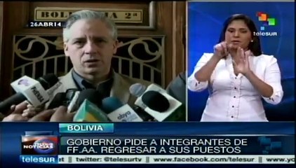 Bolivia: exhortan a militares despedidos a recapacitar y regresen