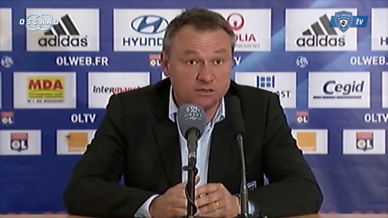 L1 / 2013-14 : Lyon 4-1 Bastia : Réaction de F. Hantz