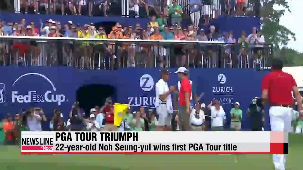 22-year-old Korean golfer Noh Seung-yul wins Zurich Classic