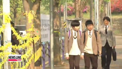 Danwon High School resumes classes for all three grades on Monday