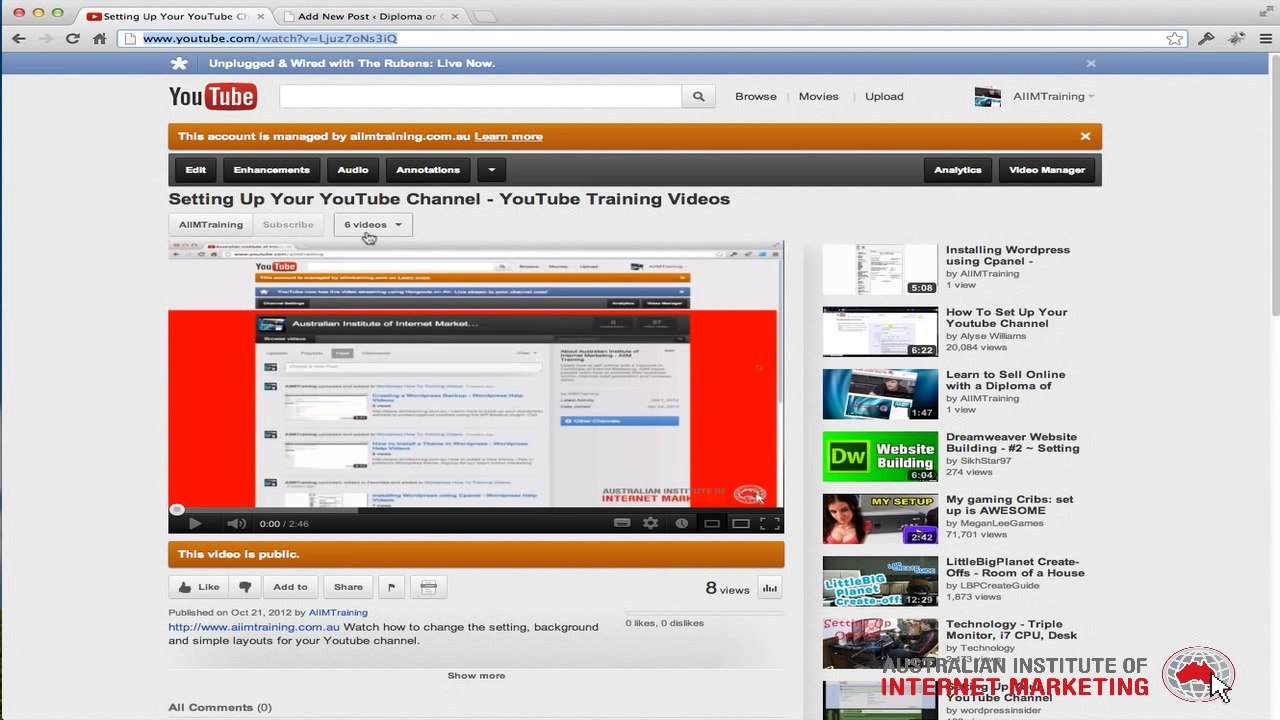 How to Embed a Youtube Video into Wordpress - Mr Web Marketing