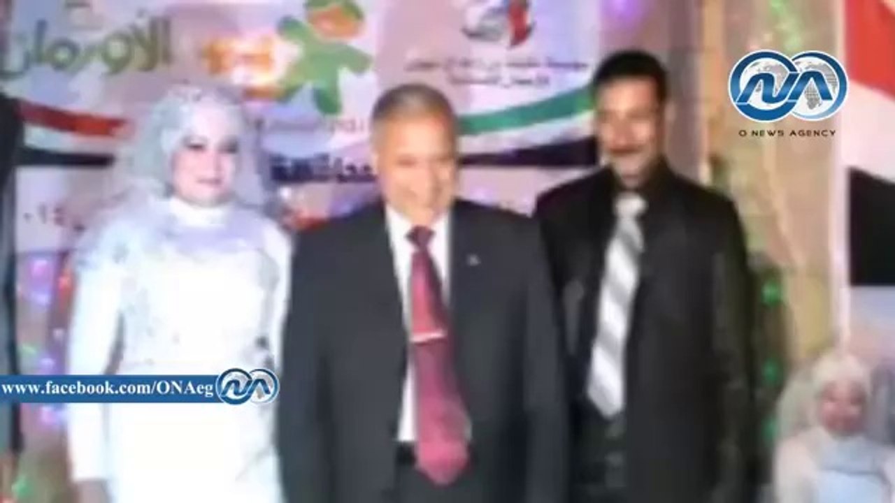 محافظ الأقصر يشهد عقد قران عرائس الأورمان