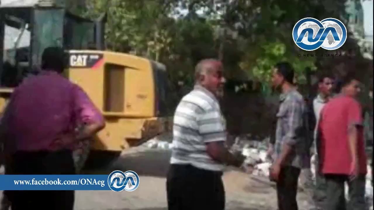 شاهد ..  حملة مكبرة لإزالة التعديات على أملاك الأوقاف بكوم أمبو