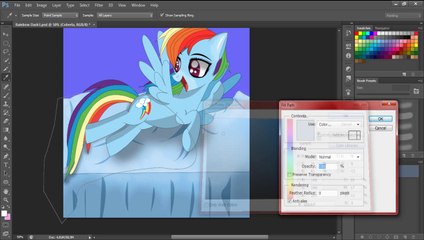 Speed Art - Rainbow Dash(Cartoon)