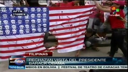Filipinos rechazan visita de Barack Obama a su nación