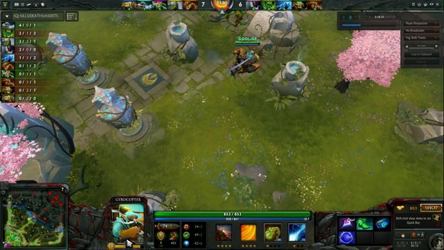 Dota 2 Gameplay: Gyro Ability Draft (earth stun- storm ult) IMBA