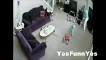 Cat Attacks While Baby Watches