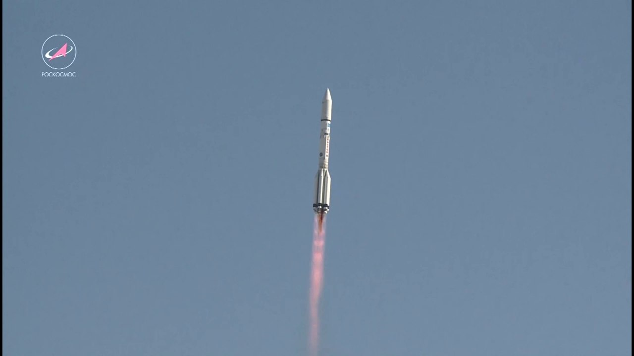 Launch of Russian Proton-M Rocket with Luch-5V & KazSat-3