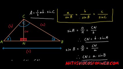 Sine Rule Proof Simplified
