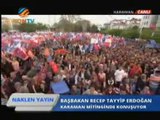 Başbakan Erdoğan Karaman Aktekke Meydanında Toplu Açılış Töreninde Konuşuyor