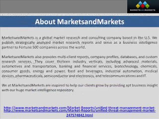 Unified Threat Management Market worth $4,445 7 Million by 2019