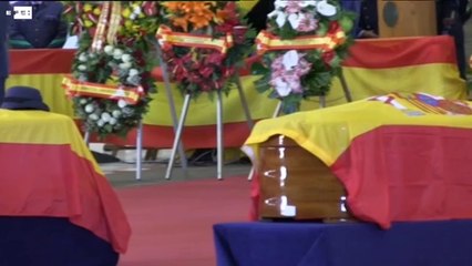Familiares y amigos despiden a los cuatro militares fallecidos en Canarias