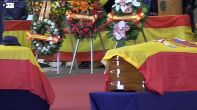 Familiares y amigos despiden a los cuatro militares fallecidos en Canarias