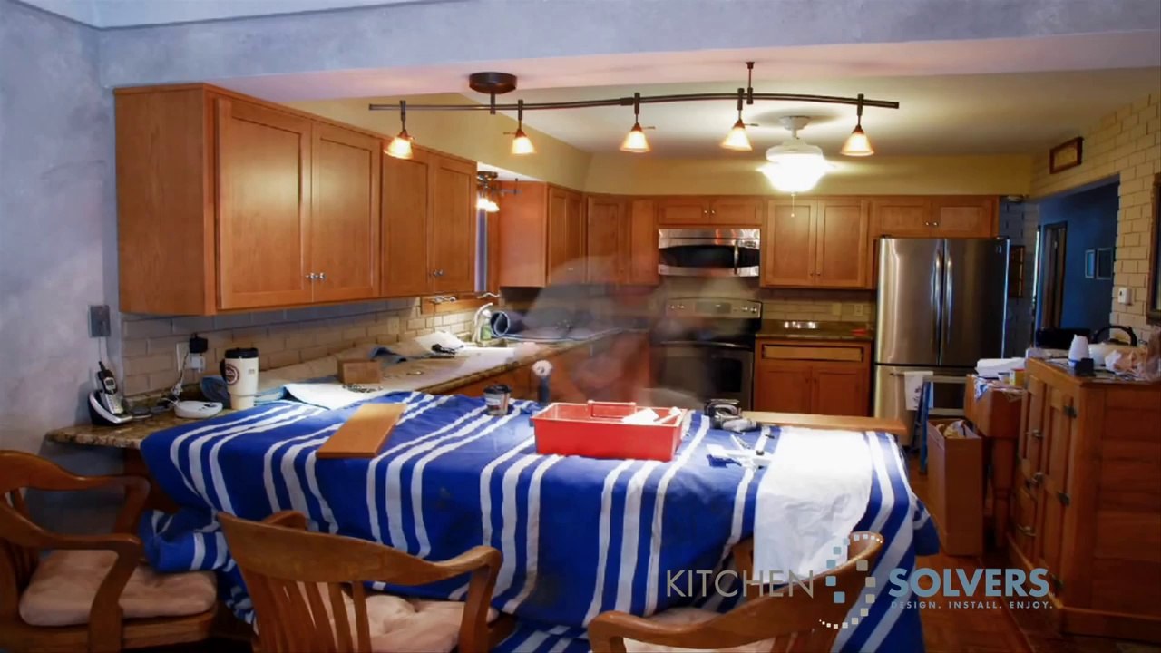Kitchen Solvers Franchise Cabinet Refacing Time-Lapse