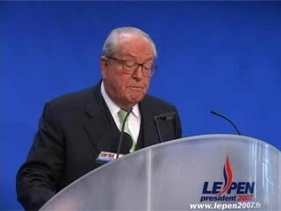 J.M Lepen se voit au second tour