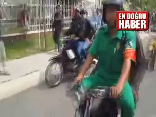 Motorcular bile şaşırdı!..