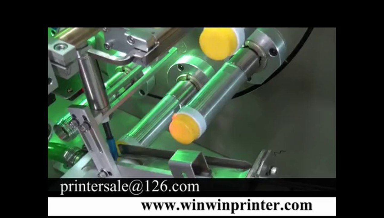 plastic oil cap screen printer machine