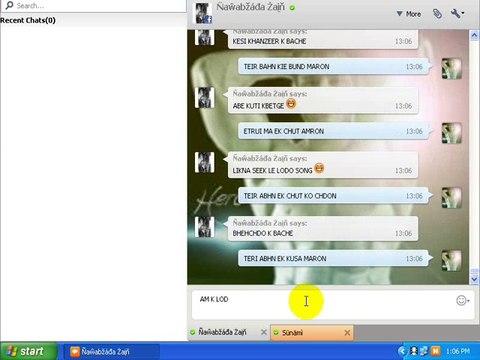NAWABZADA ZAIN MA K LODA ON VEDIO MAIN ABU KO ID USR BOL GIA :* BEHN KE KUS HAI SALE TERI KE HERO WIN HAI HAMSHA SMJHA MA KE CHUT TERI KE ABU SY TU PNGHA KARY SLOW TYPR MA CHOD KA BCAH :\