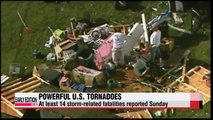 Powerful tornadoes hit central U.S., at least 14 killed