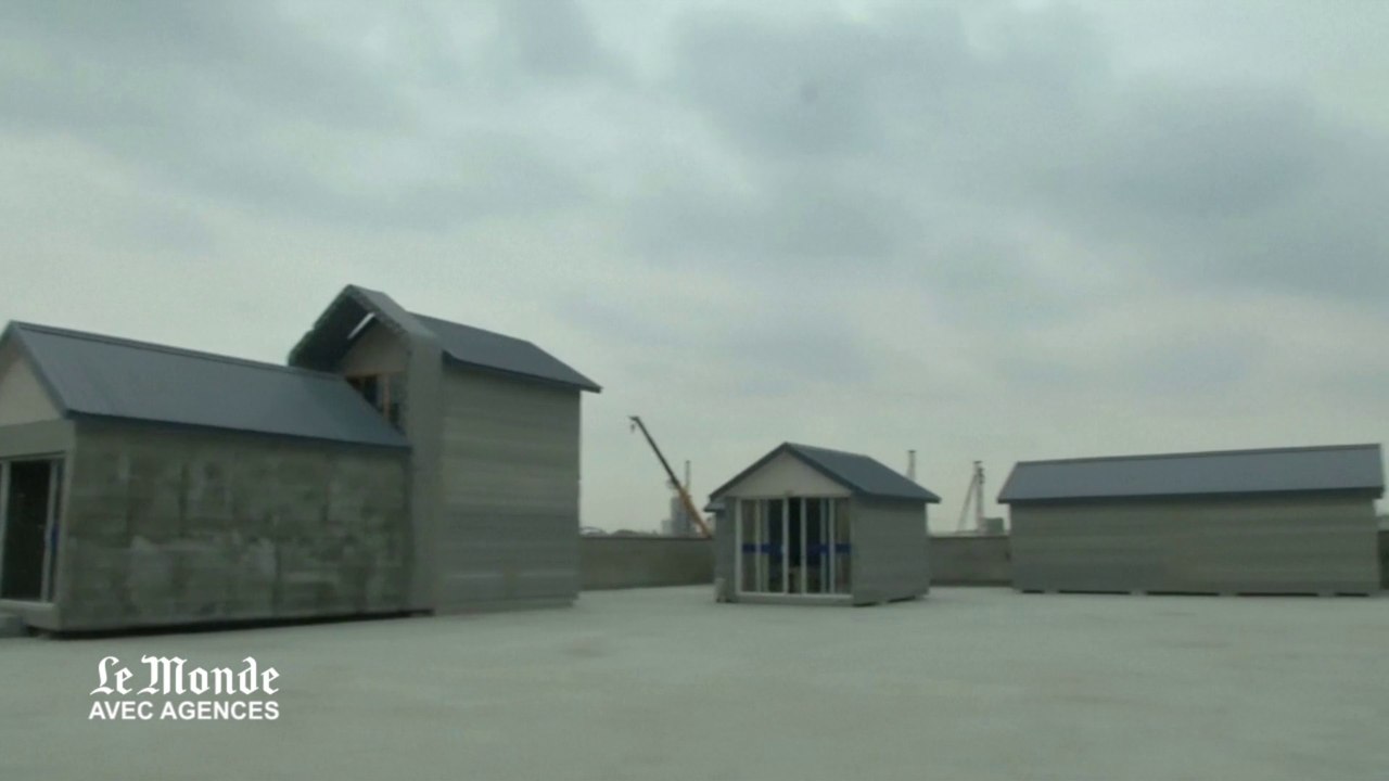 Des maisons chinoises construites avec une imprimante 3D