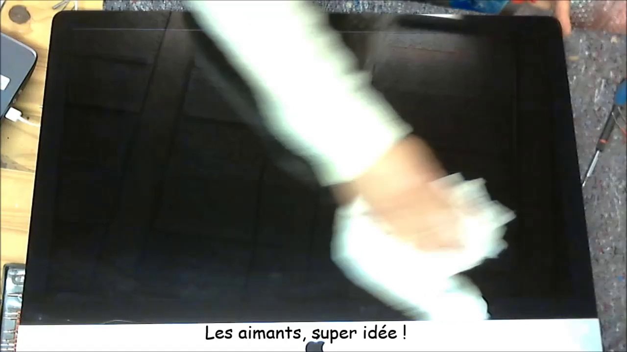 iMac 2009 27 pouces remontage pose de la vitre